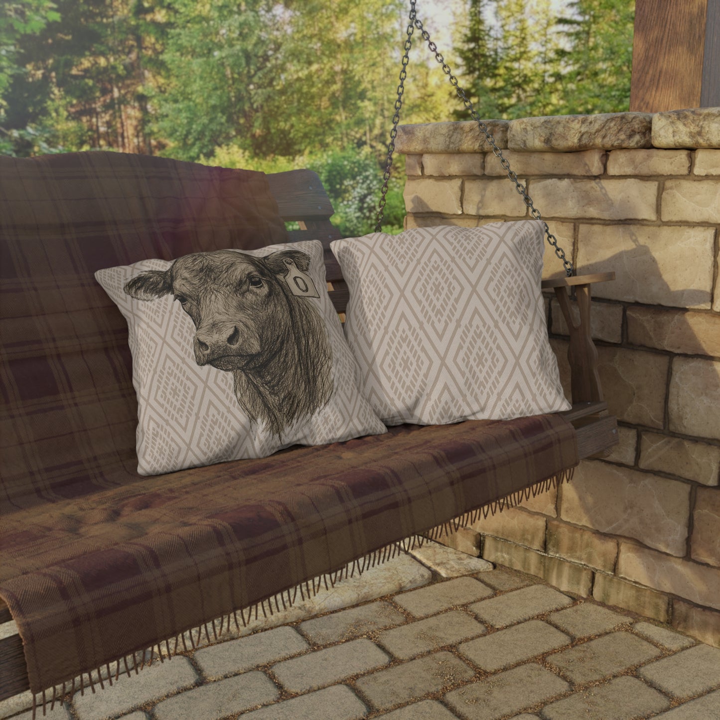 Angus Patio Pillow