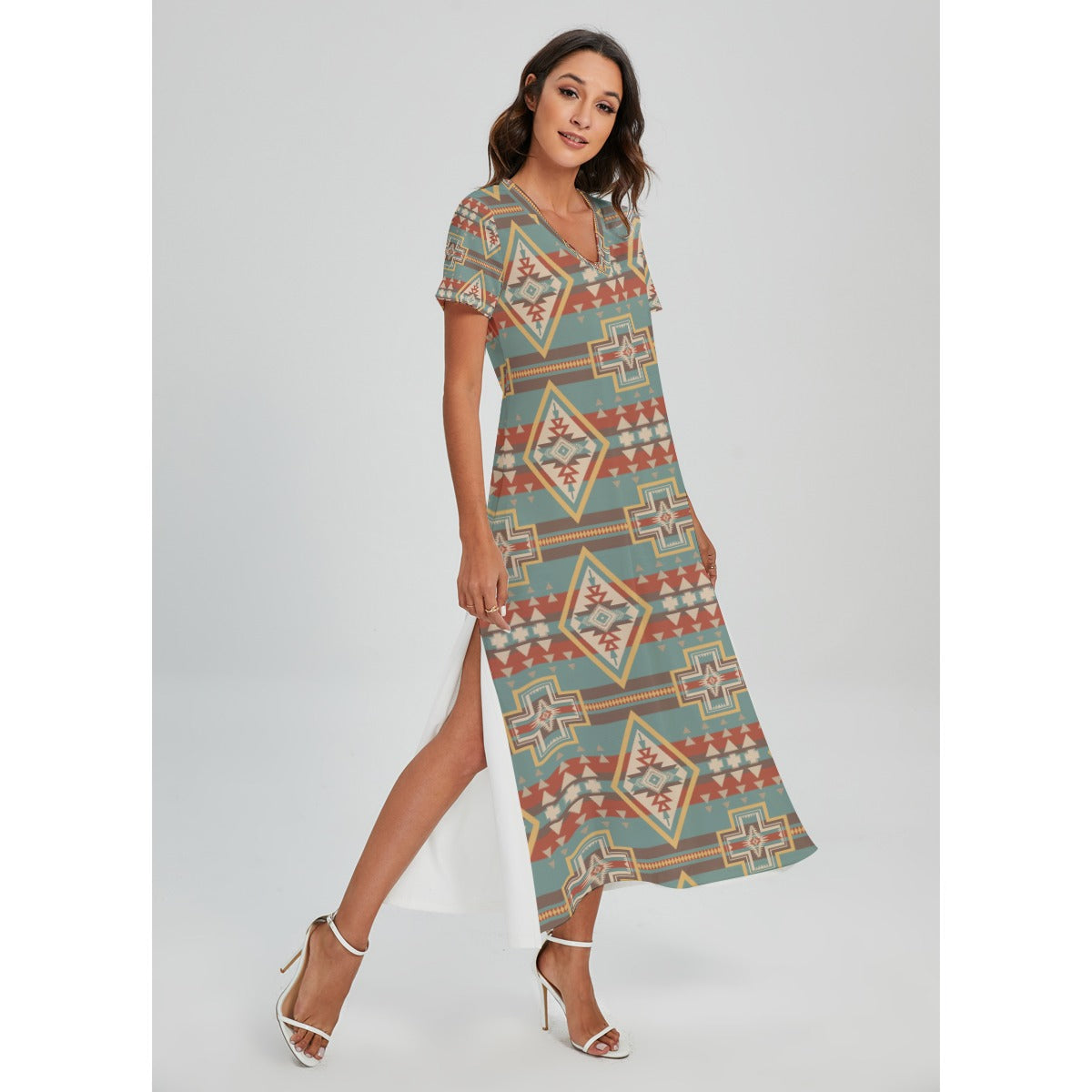 Desert Fire Maxi Dress