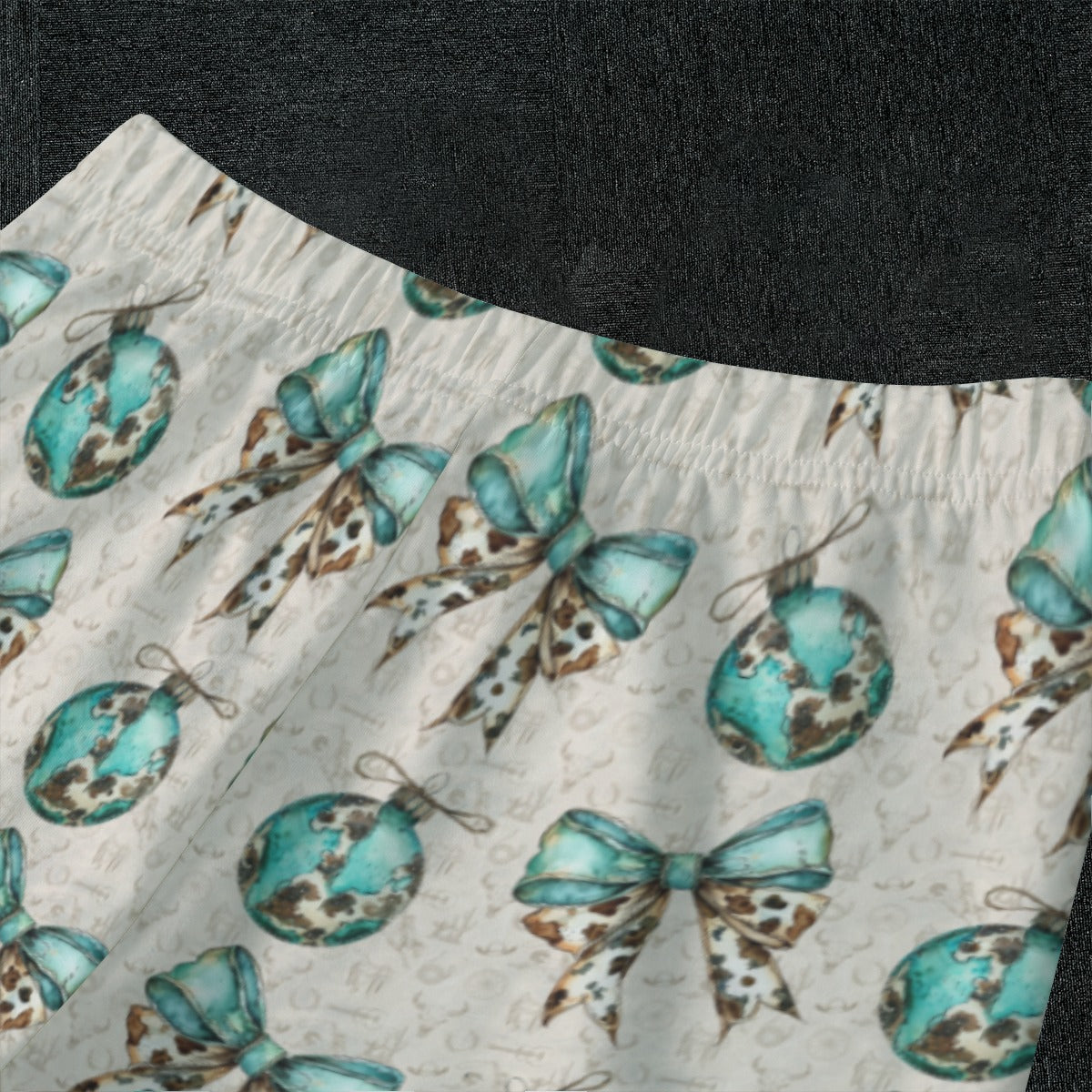 Cow print Bow Jingle Youth Pajamas