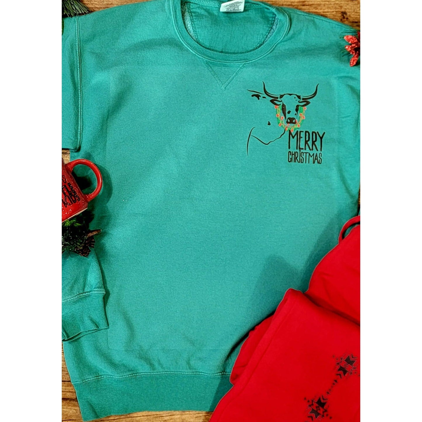 Merry Christmas Longhorn Jogger Set