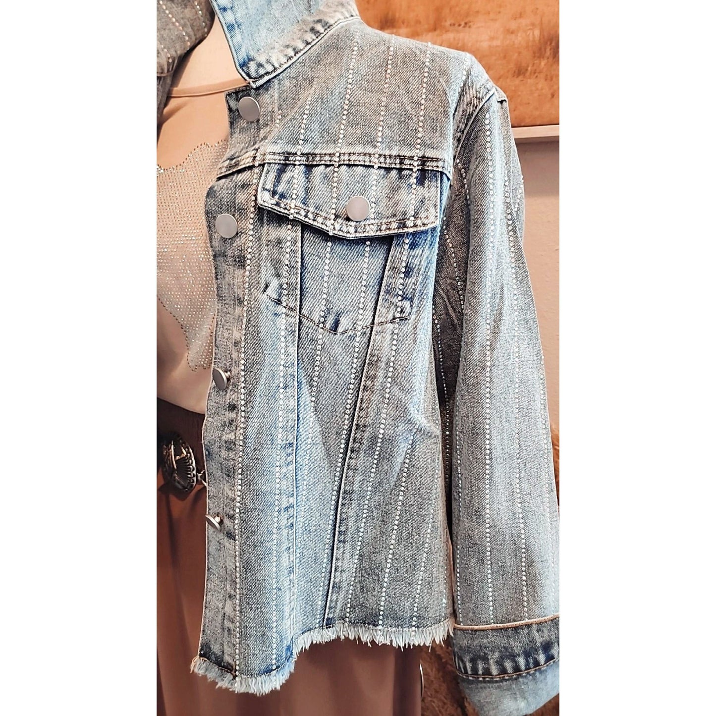 Rhinestone Cowgirl Jean Jacket