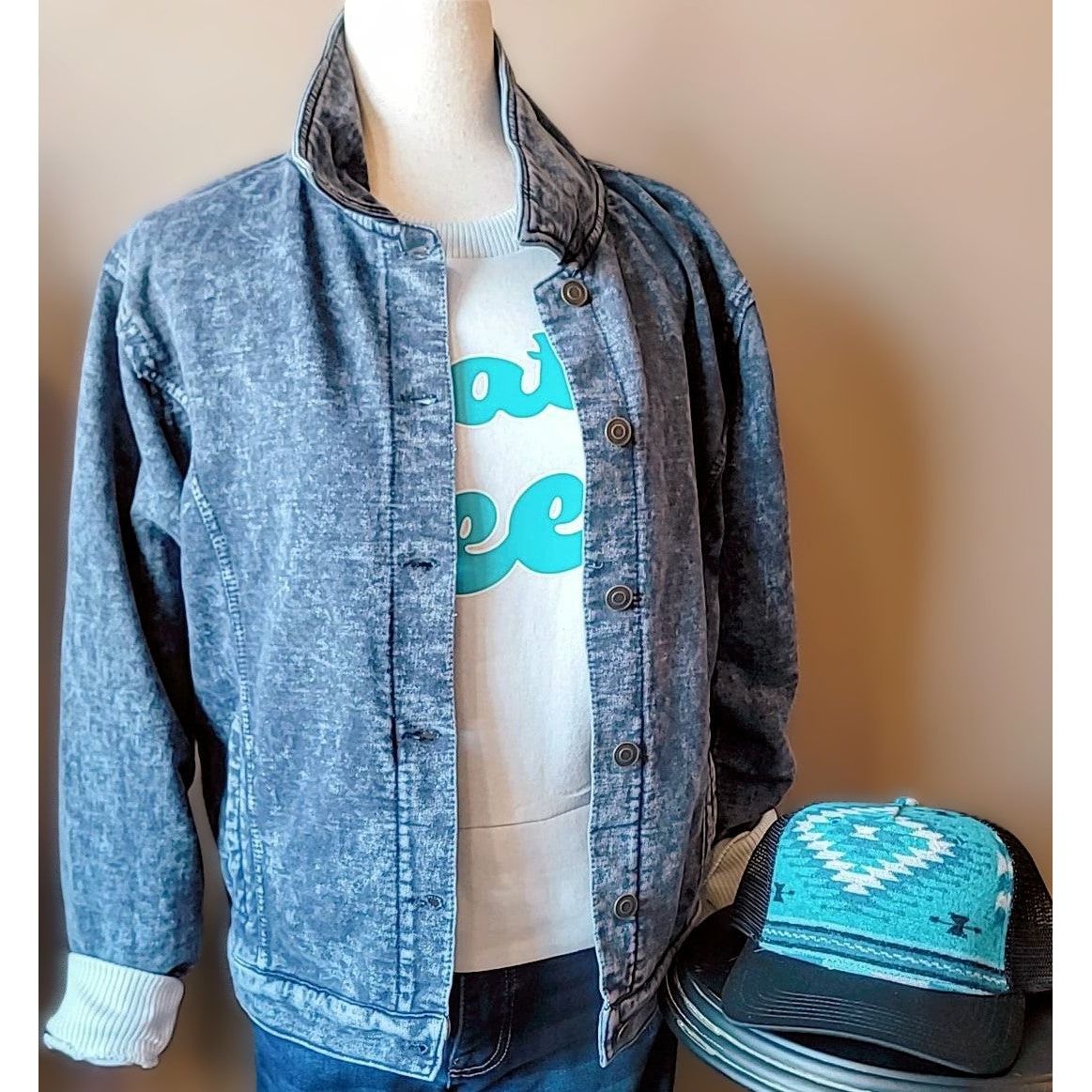 Fleece Jean Jacket