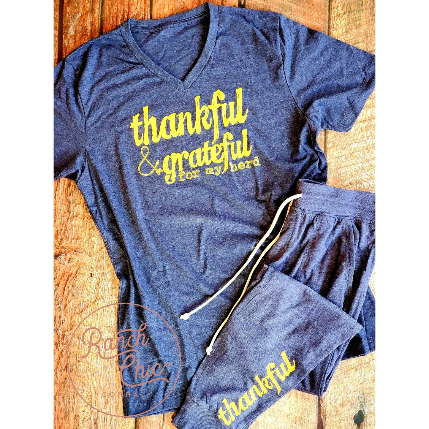 Thankful & Grateful Herd Loungewear