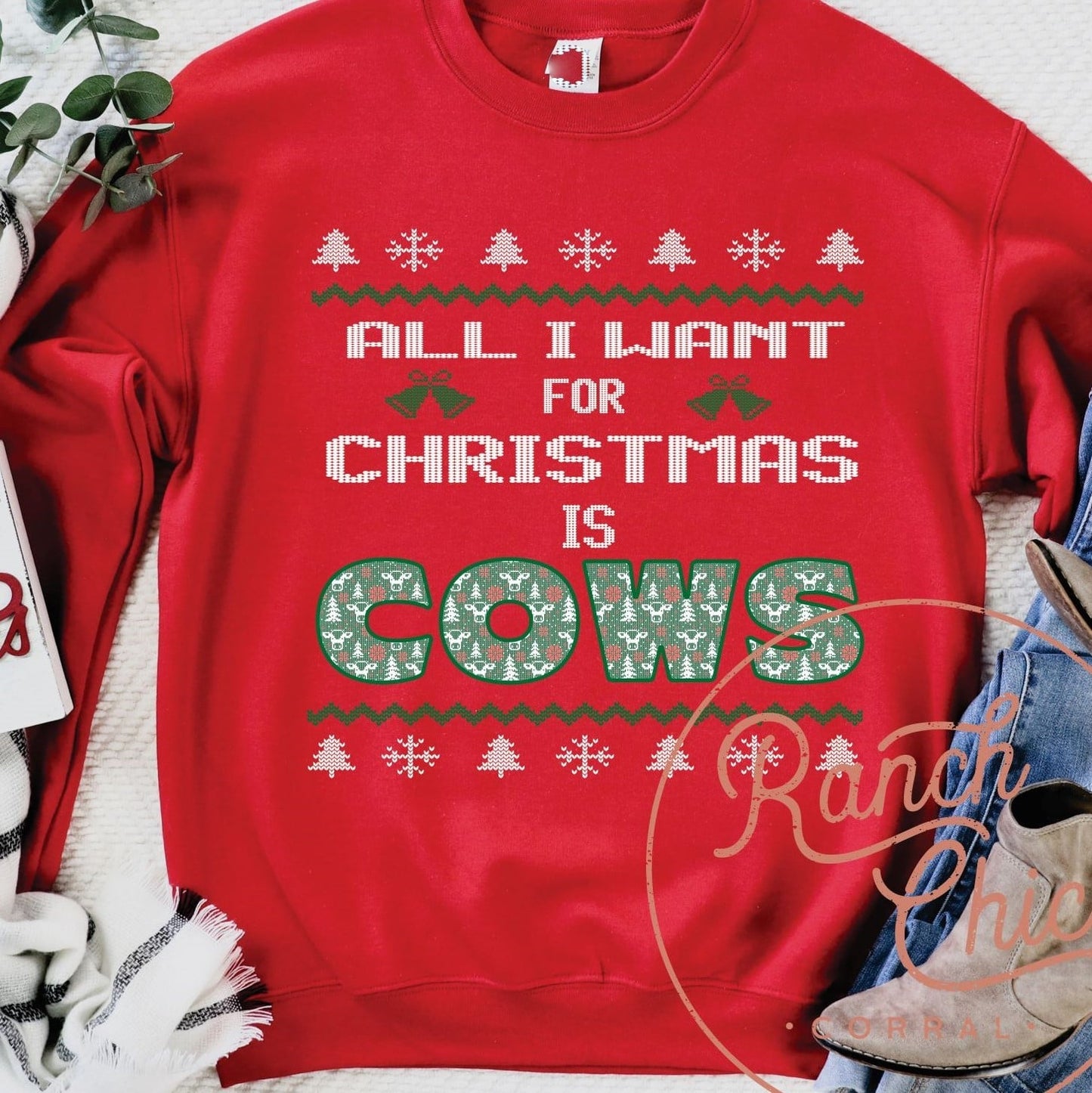 Ugly Sweater Christmas Cows