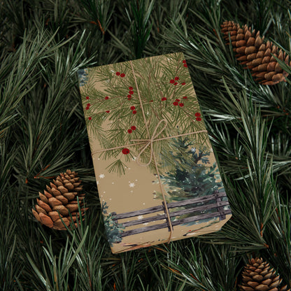 Horse Barn Wrapping Paper