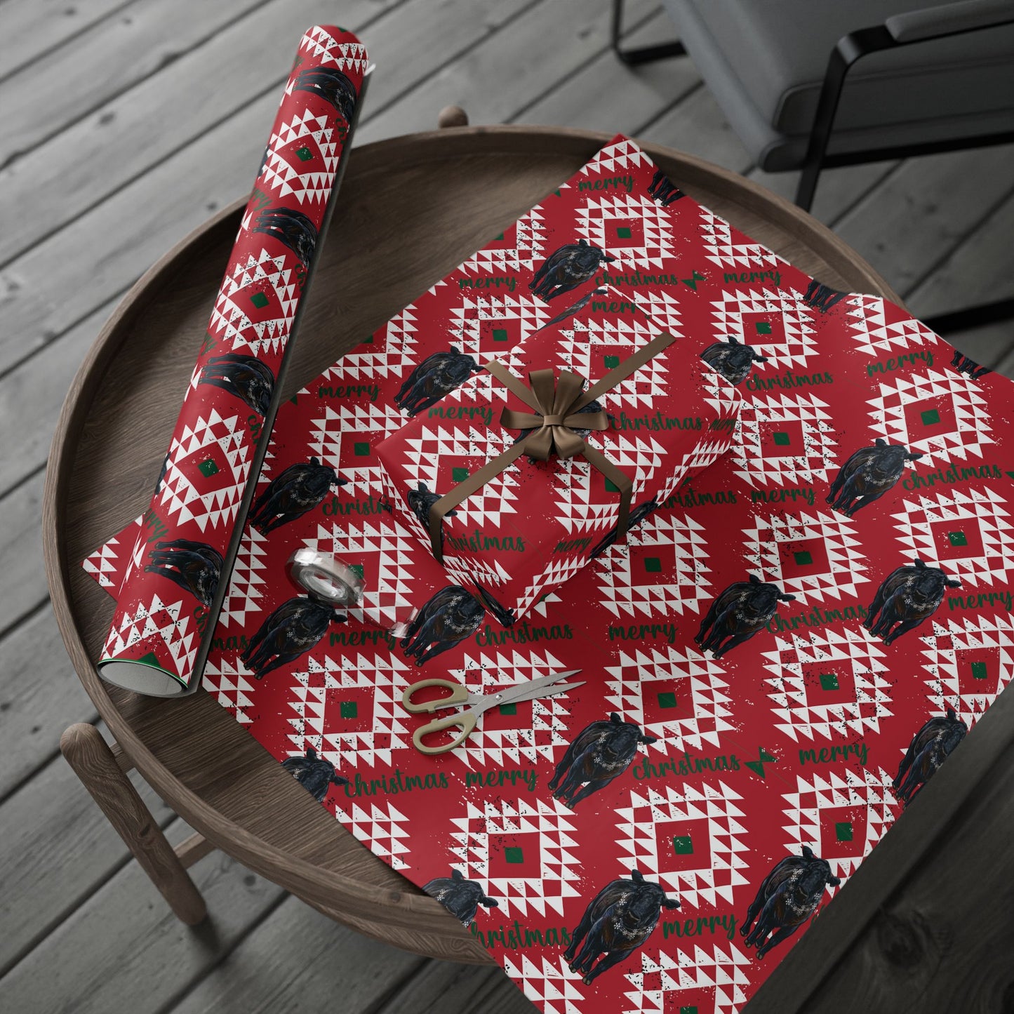 Angus Christmas  Wrapping Paper