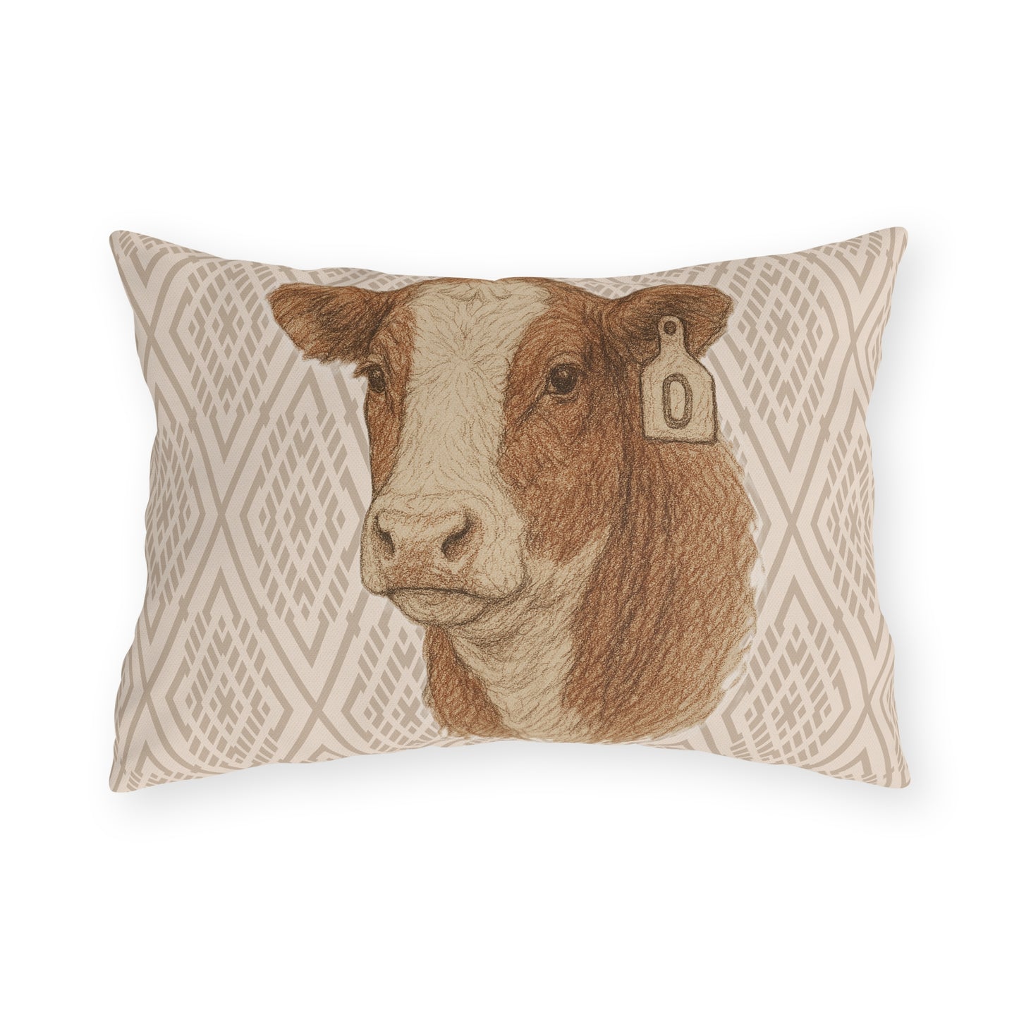 Hereford Mix Patio Pillow