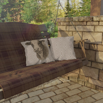 Baldie Patio Pillow