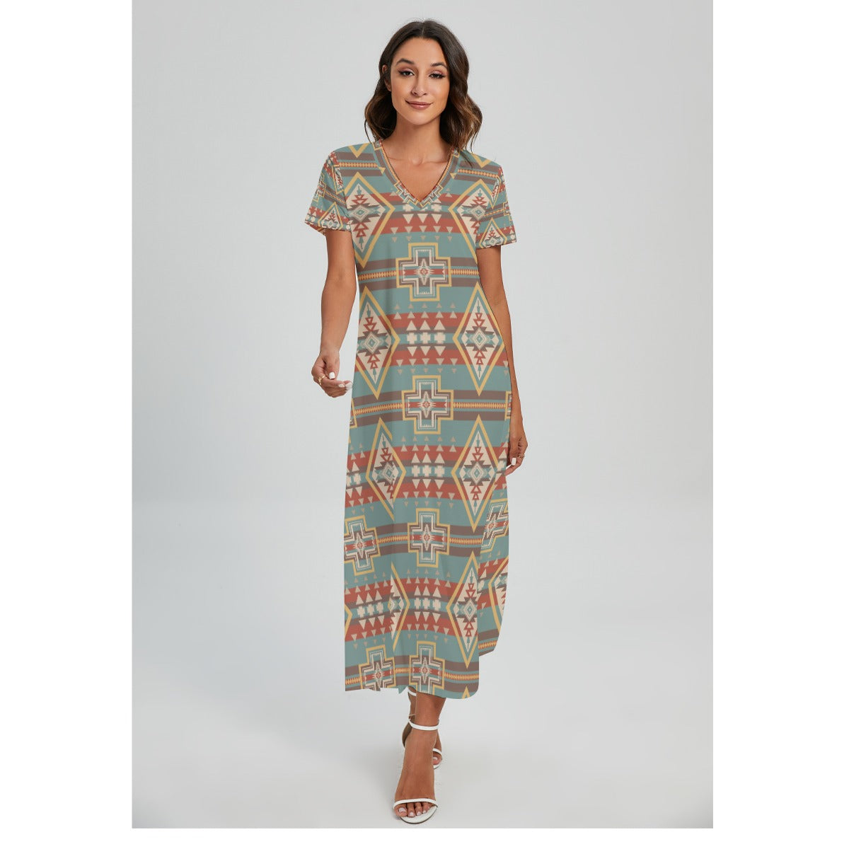 Desert Fire Maxi Dress