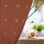 Orange Daze Aztec Curtains