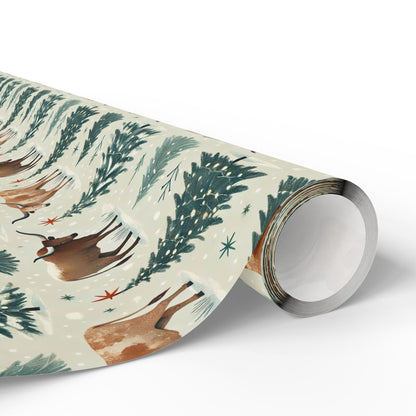 Longhorn Christmas Wrapping Paper
