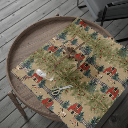 Horse Barn Wrapping Paper