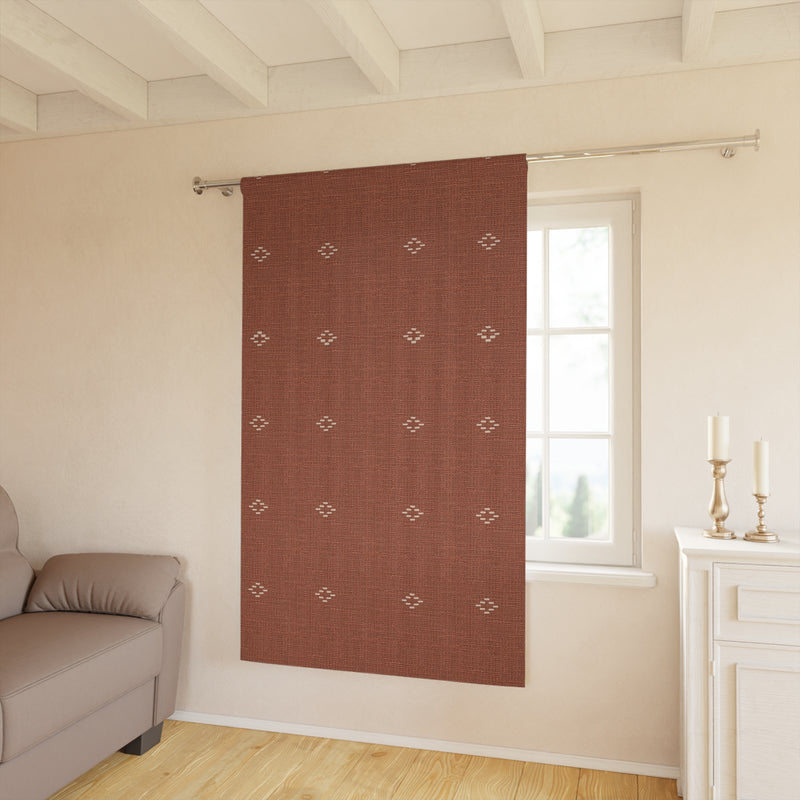 Orange Daze Aztec Curtains
