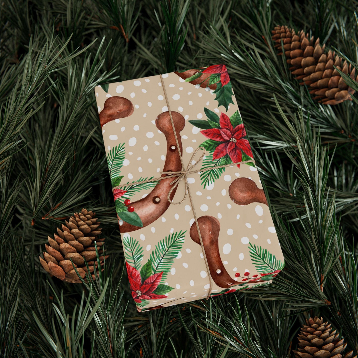 Horse Shoe Christmas Wrapping Paper