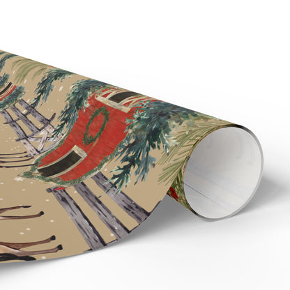 Horse Barn Wrapping Paper