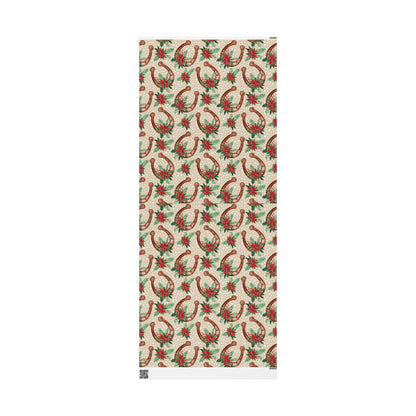 Horse Shoe Christmas Wrapping Paper