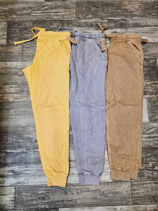 Fall Vintage Washed Joggers
