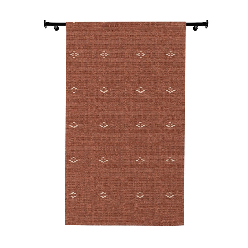 Orange Daze Aztec Curtains