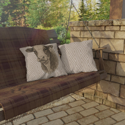 Baldie Patio Pillow