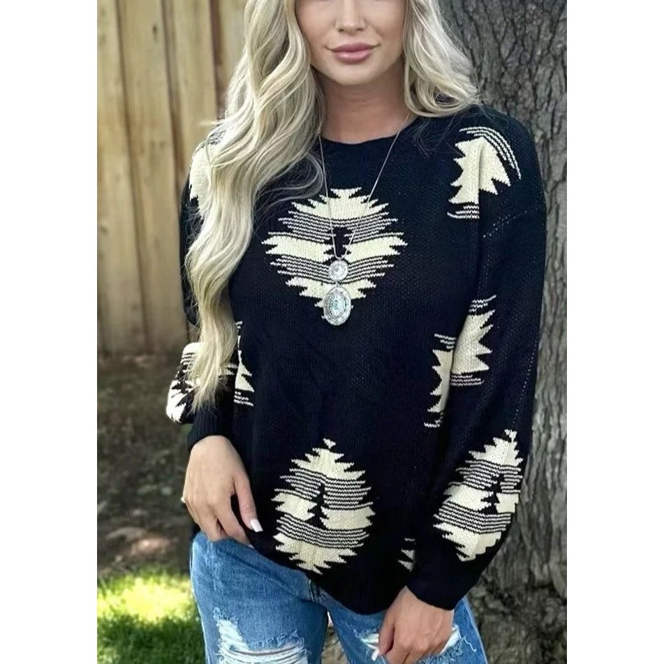 Paint It Aztec Sweater