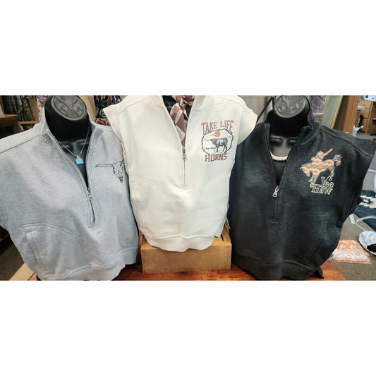 Sleeveless Quarter Zip