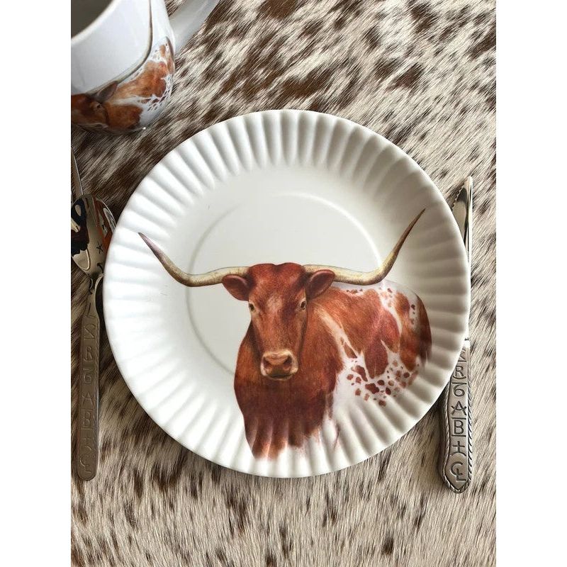Longhorn Plates & Platter