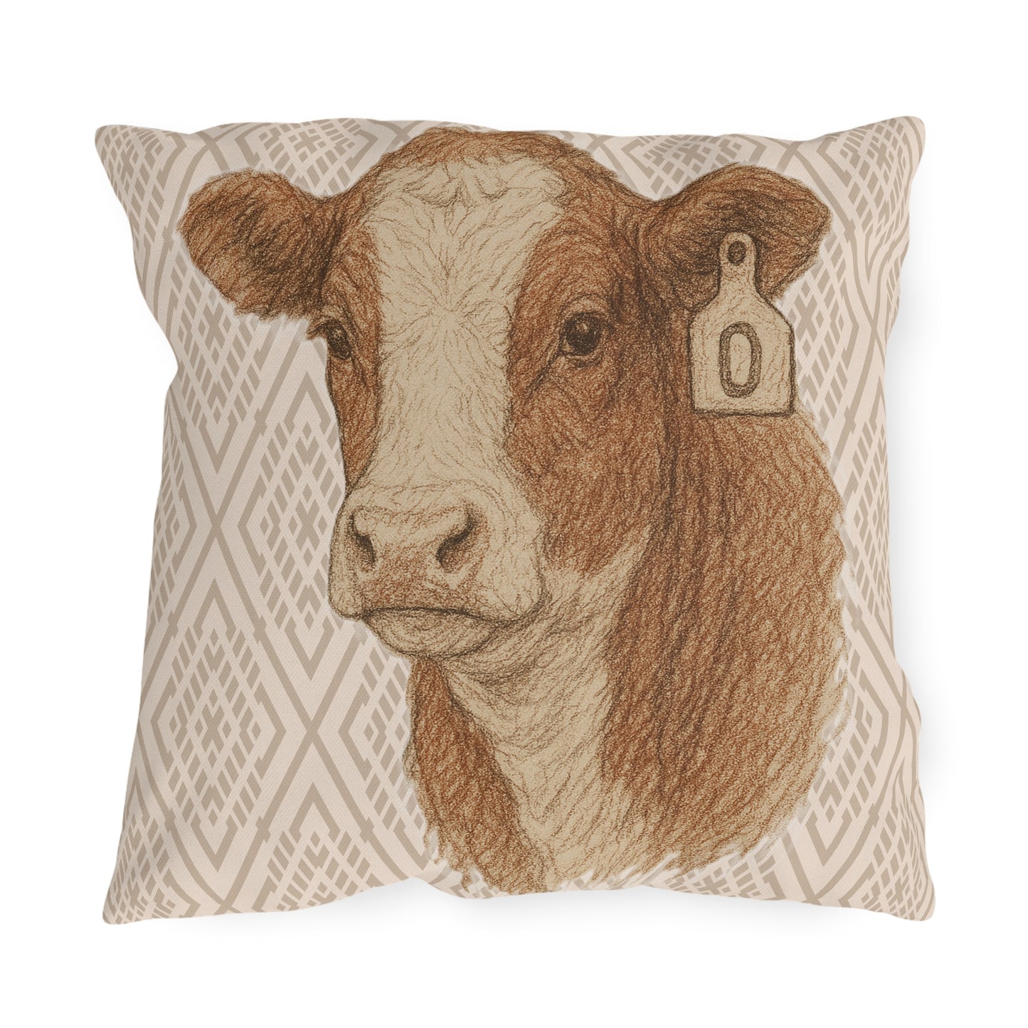 Hereford Mix Patio Pillow