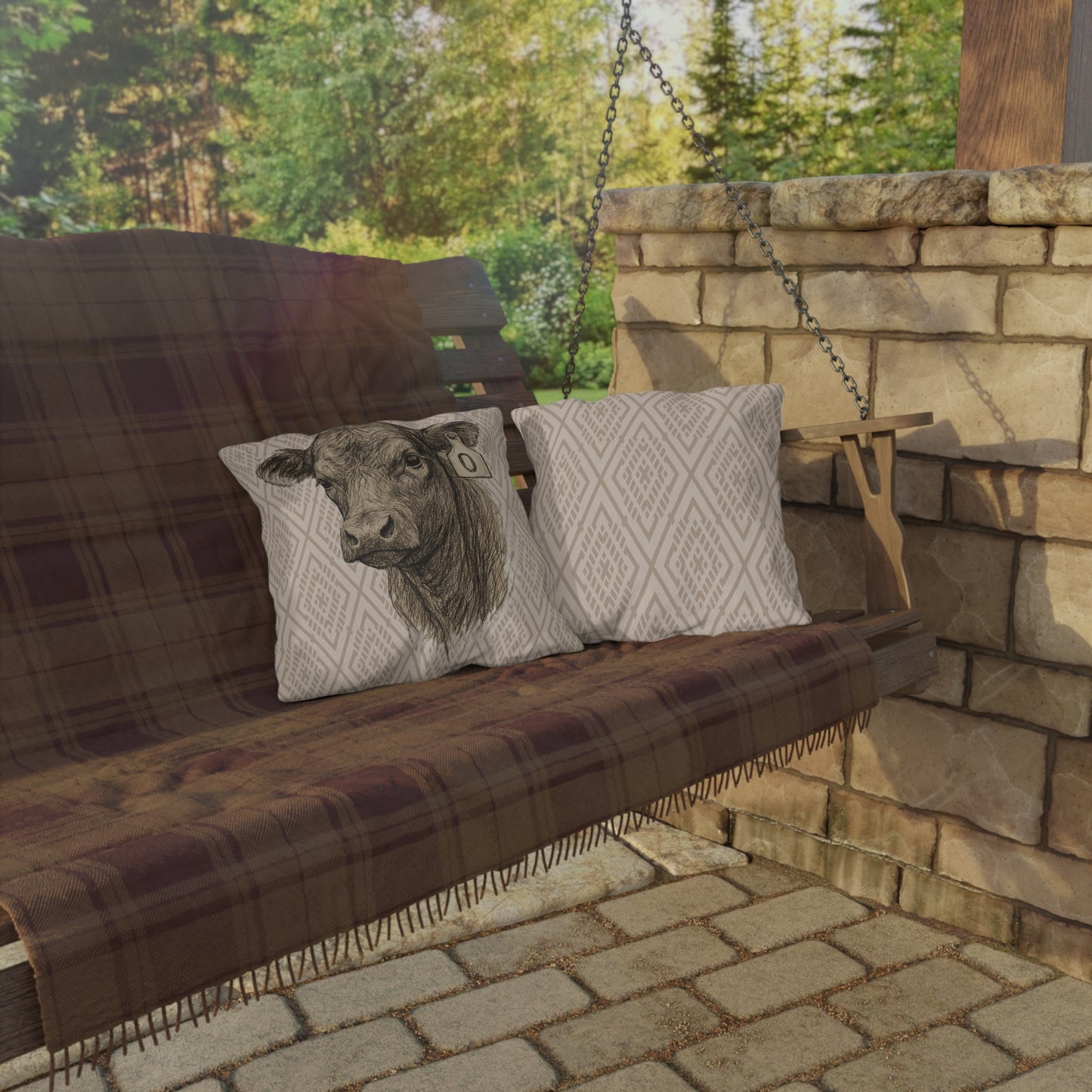 Angus Patio Pillow