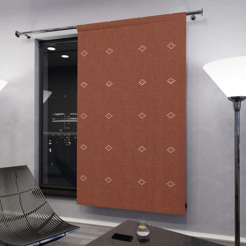 Orange Daze Aztec Curtains