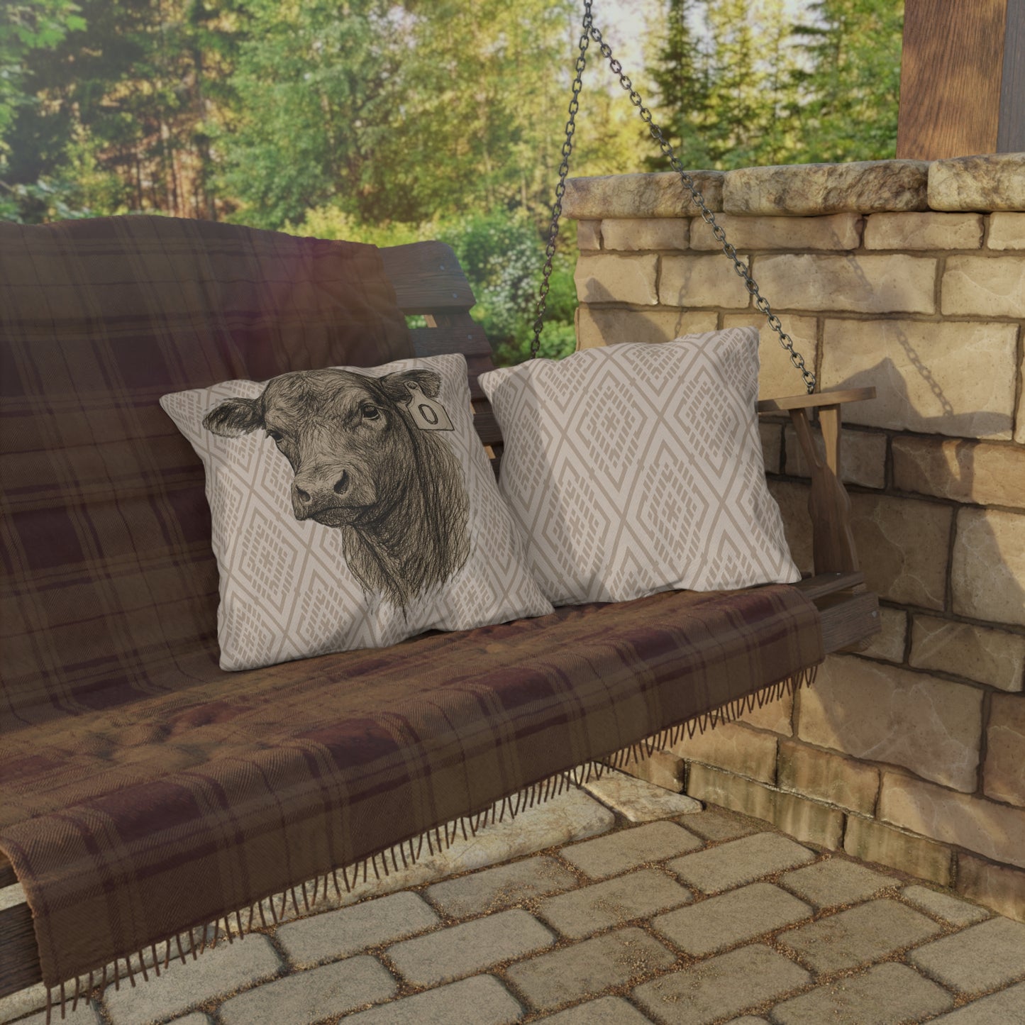 Angus Patio Pillow