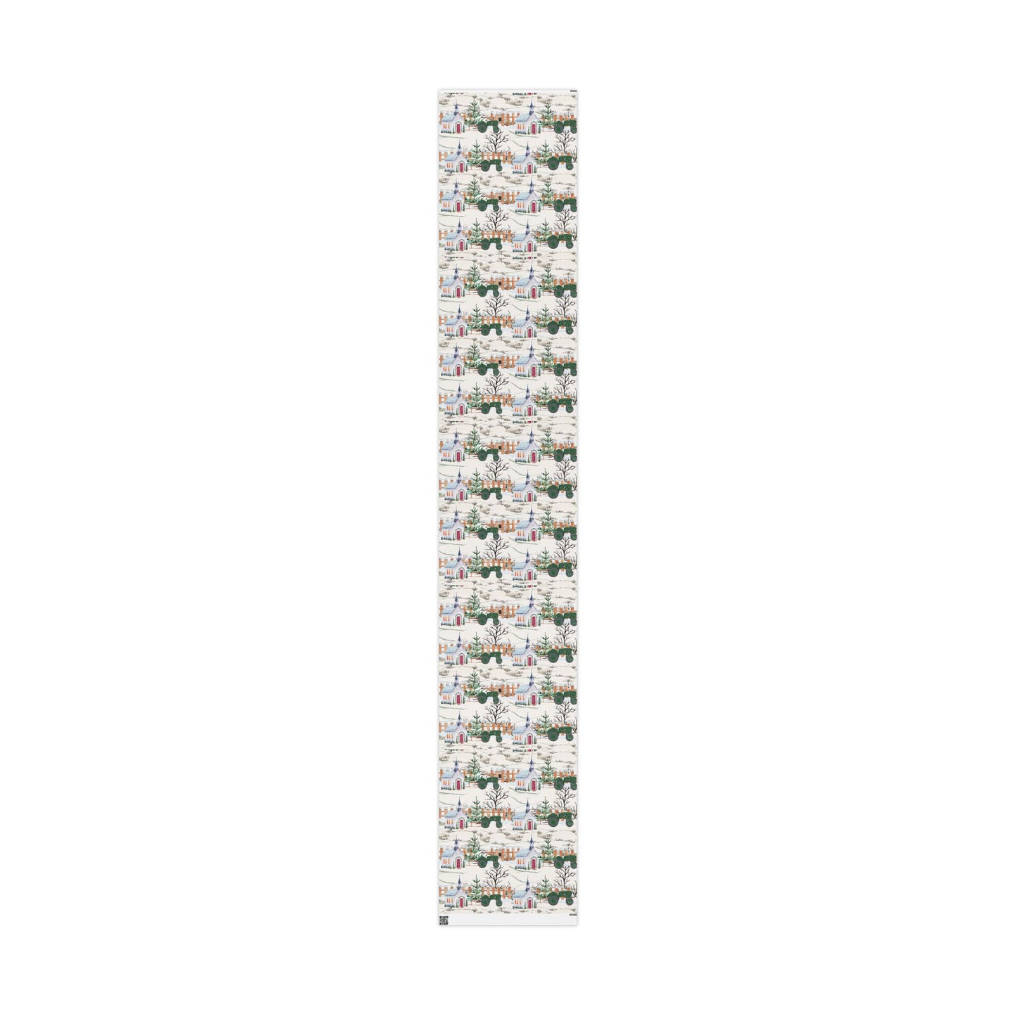 Church Tractor Christmas Wrapping Paper