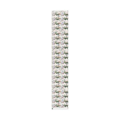 Church Tractor Christmas Wrapping Paper