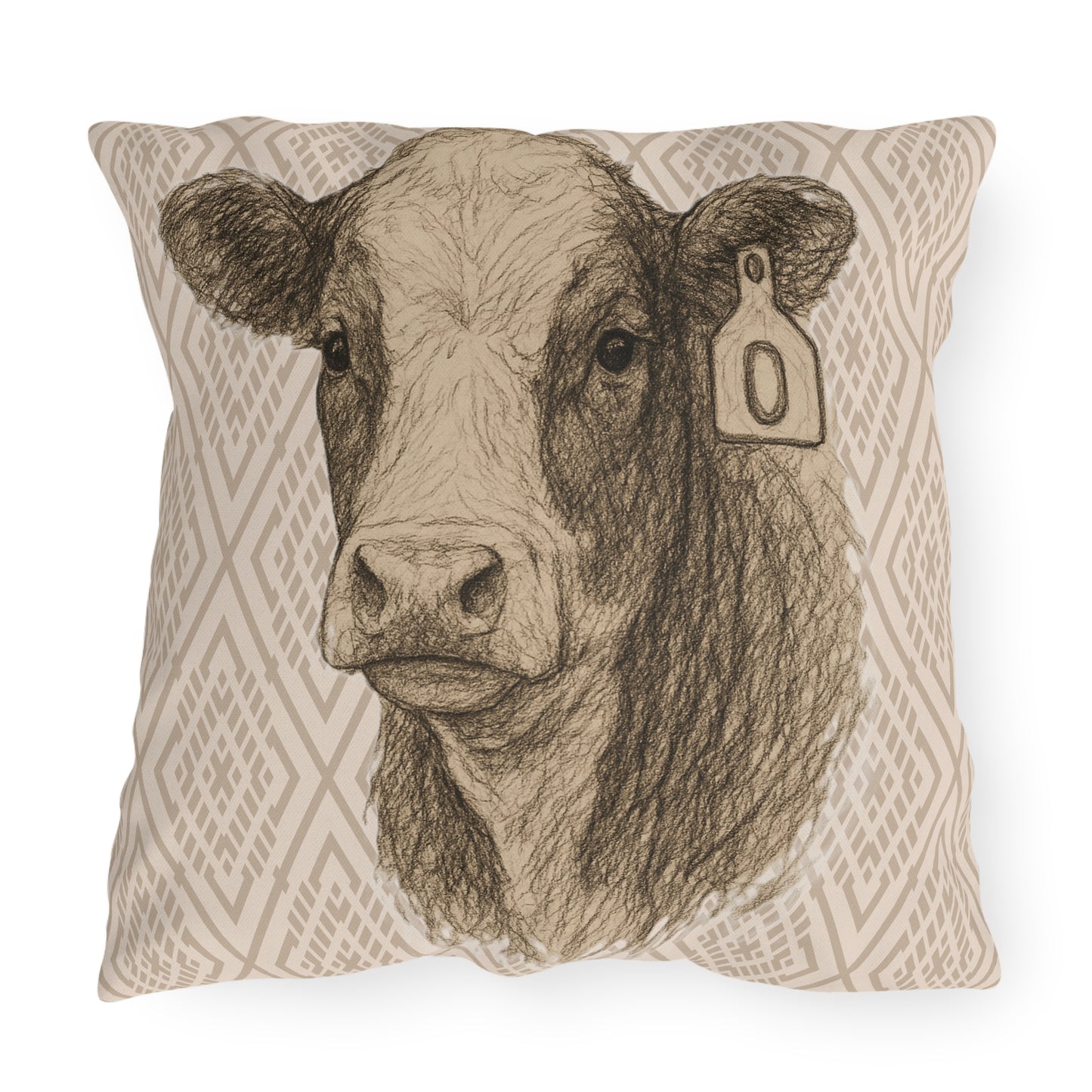 Baldie Patio Pillow