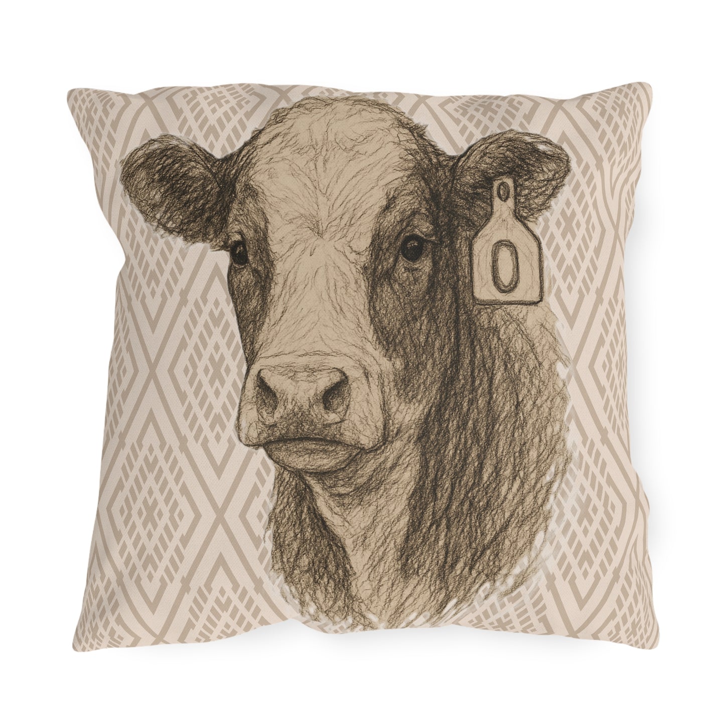 Baldie Patio Pillow
