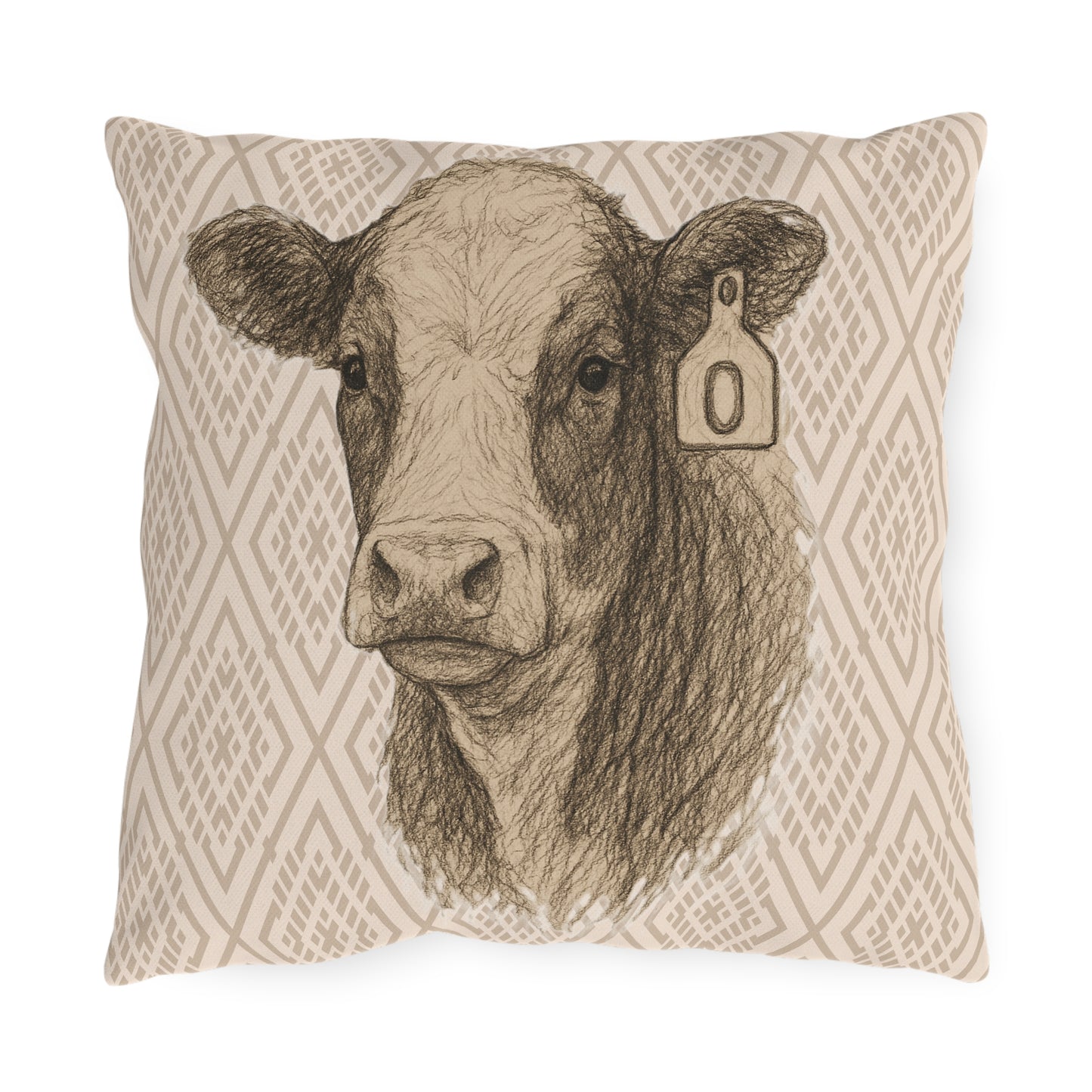 Baldie Patio Pillow