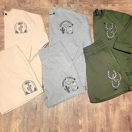 Western Loungewear Zipper Sets