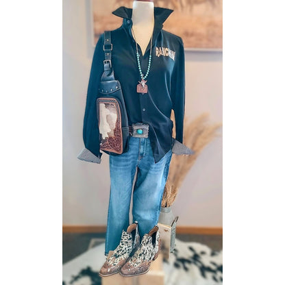 Ranchin Button Up