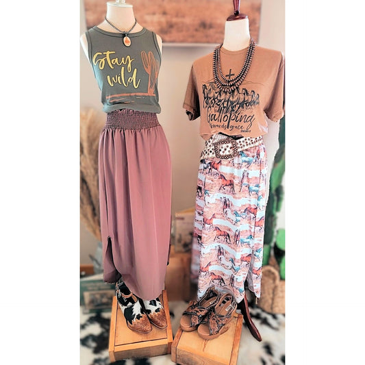 Sandhills Brown Maxi Skirt