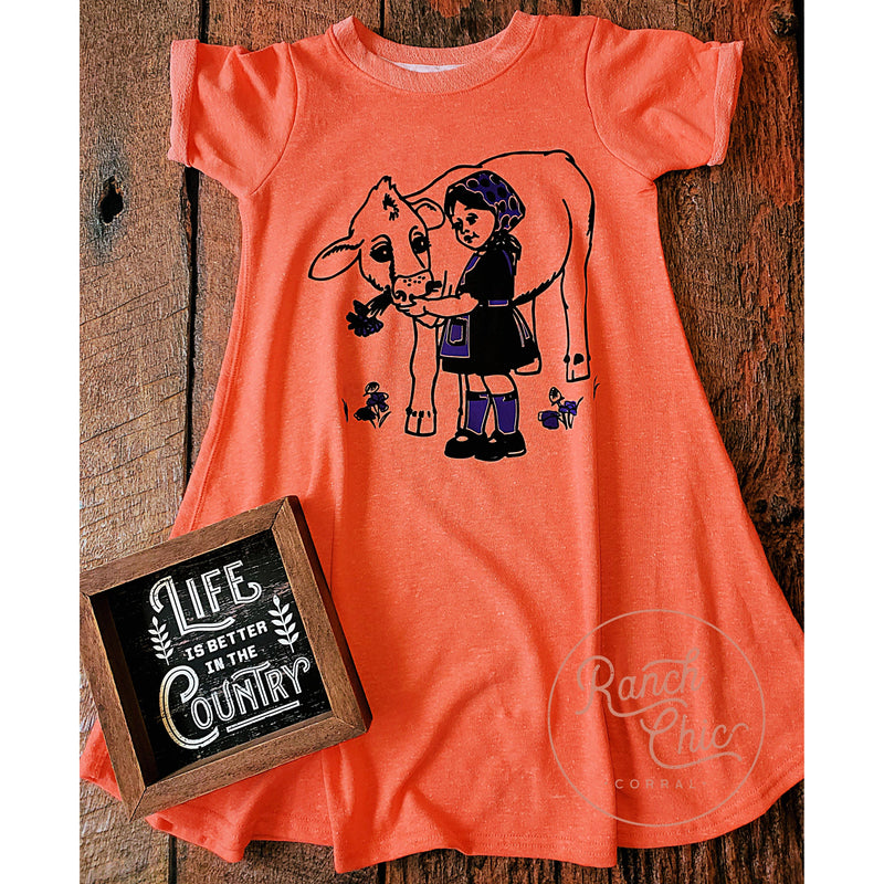 Spring Flowers Girl Dress