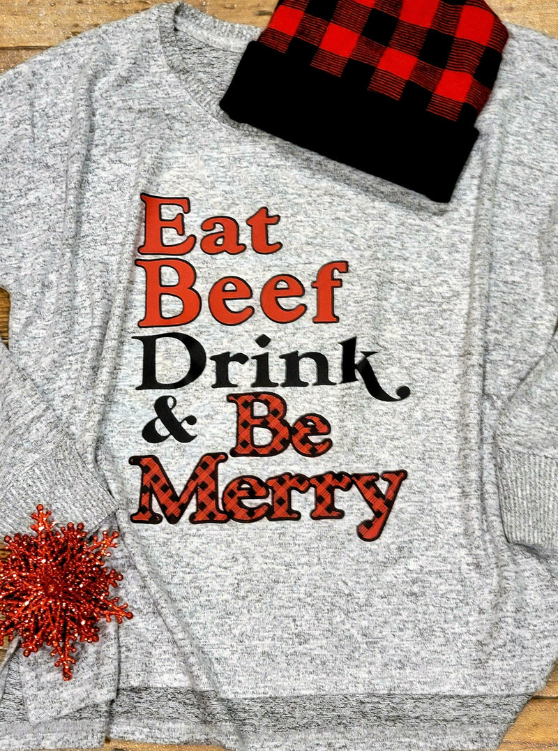 Eat BeeF Be Merry Shirt