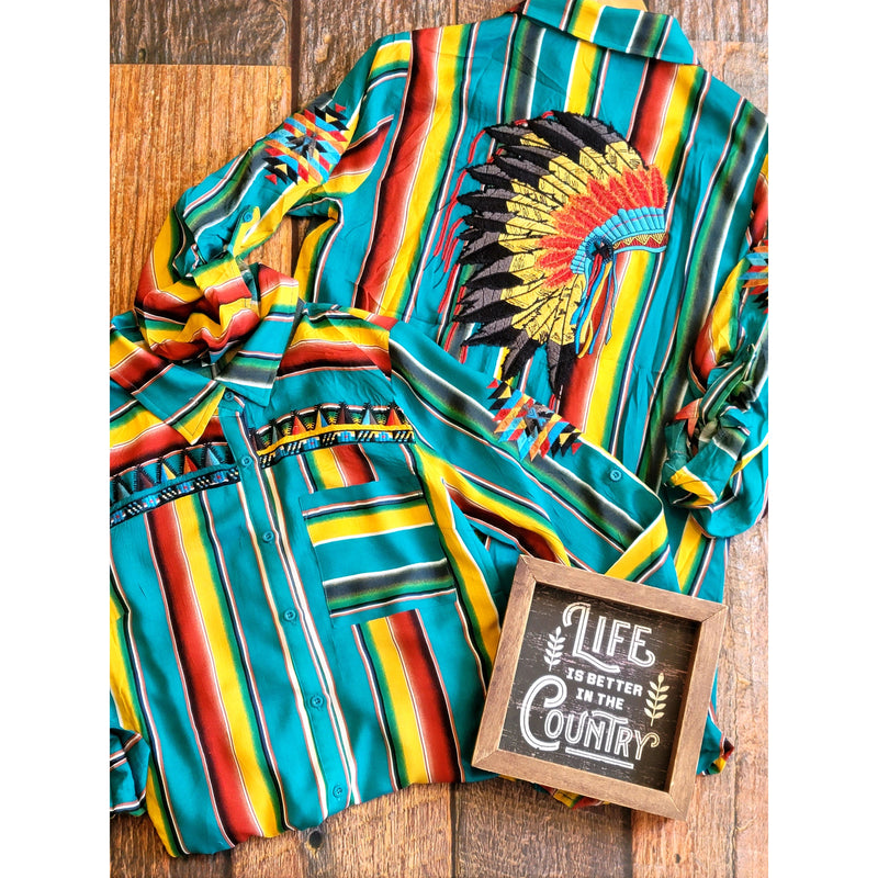 Headdress Serape Shirt