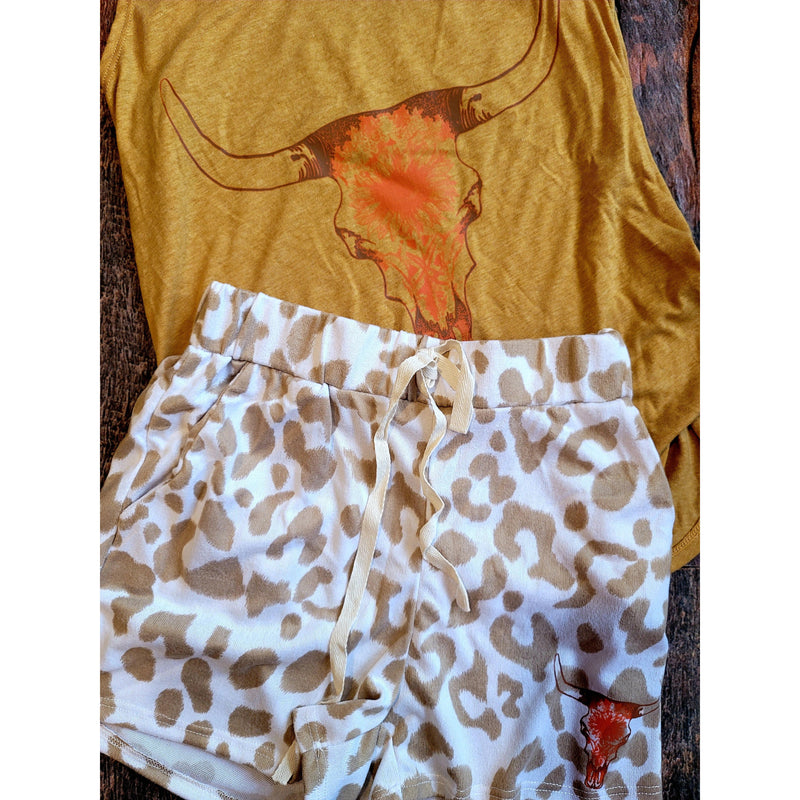Sunflower Steer Leopard Set
