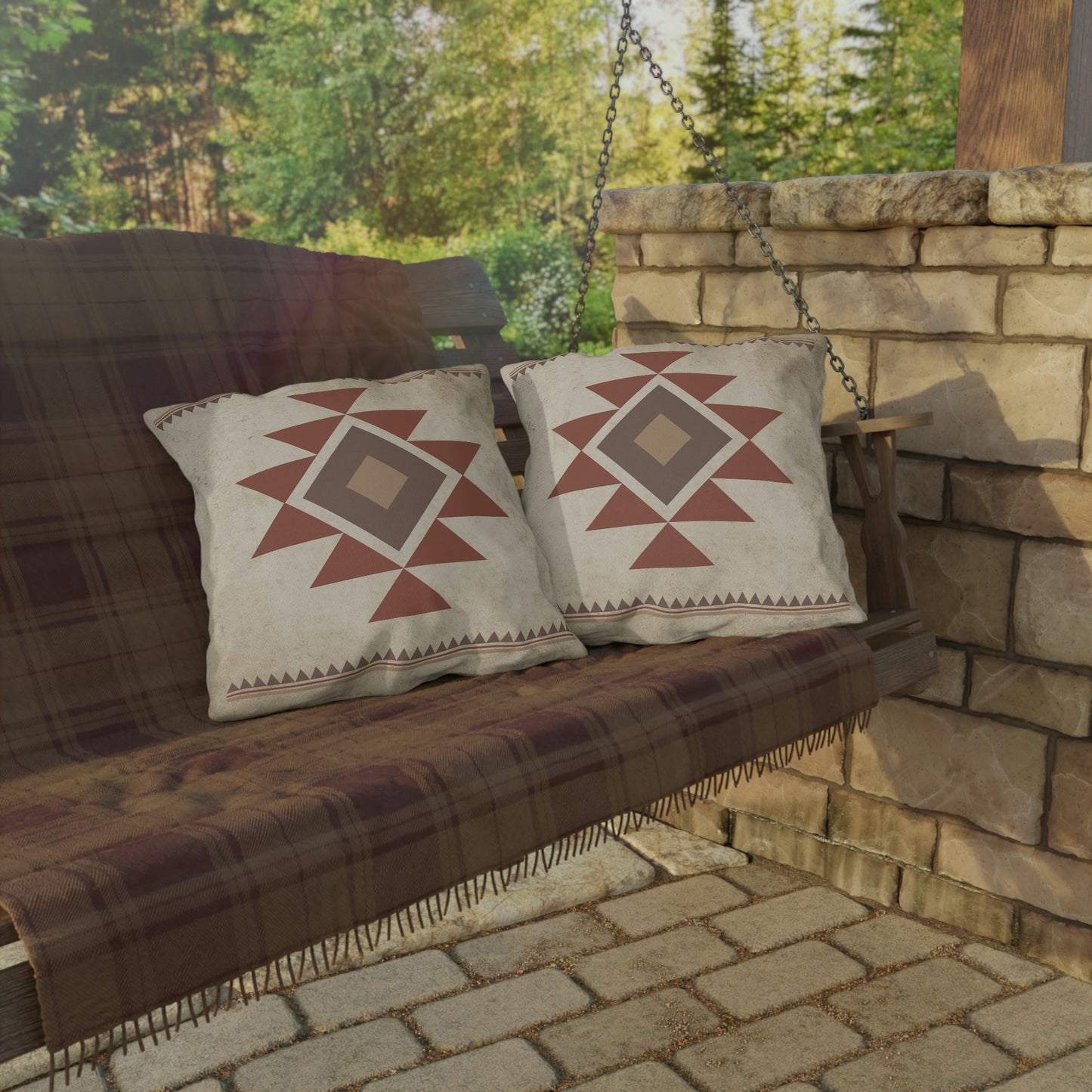 Prairie Days Aztec Outdoor Pillow