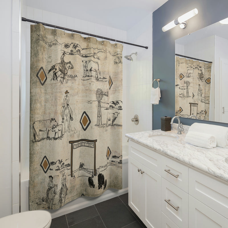 Pairs Shower Curtain