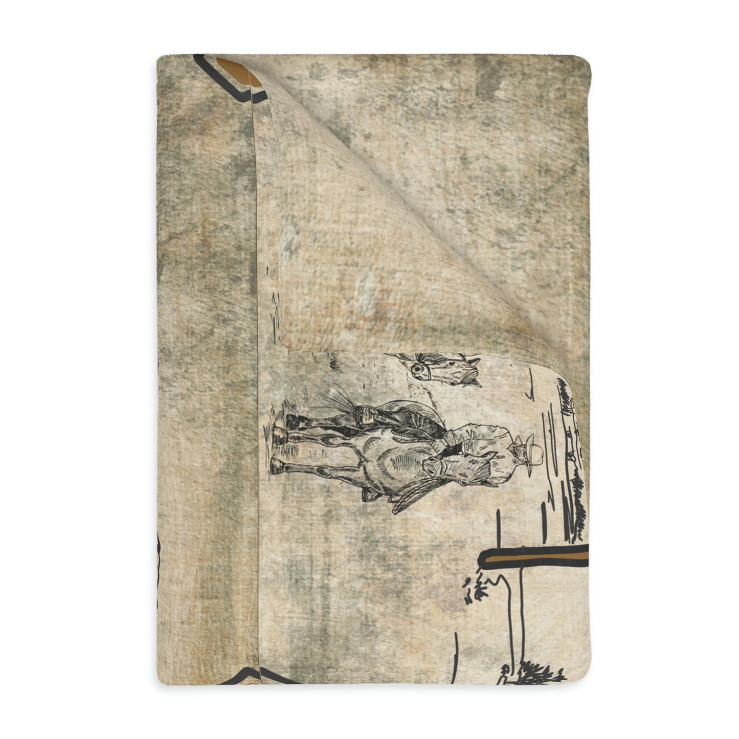 Pairs Velveteen Minky Blanket (Two-sided print)