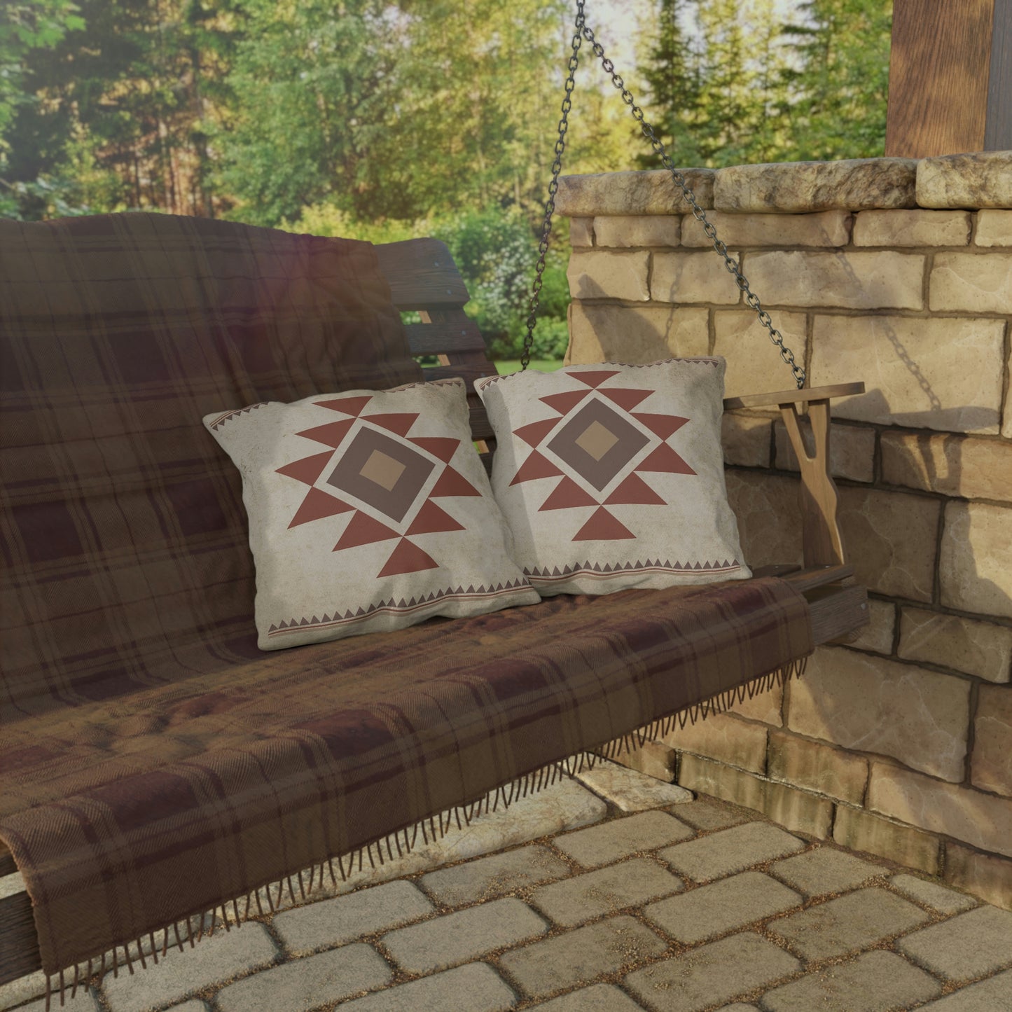 Prairie Days Aztec Outdoor Pillow