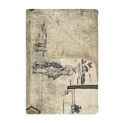 Pairs Velveteen Minky Blanket (Two-sided print)