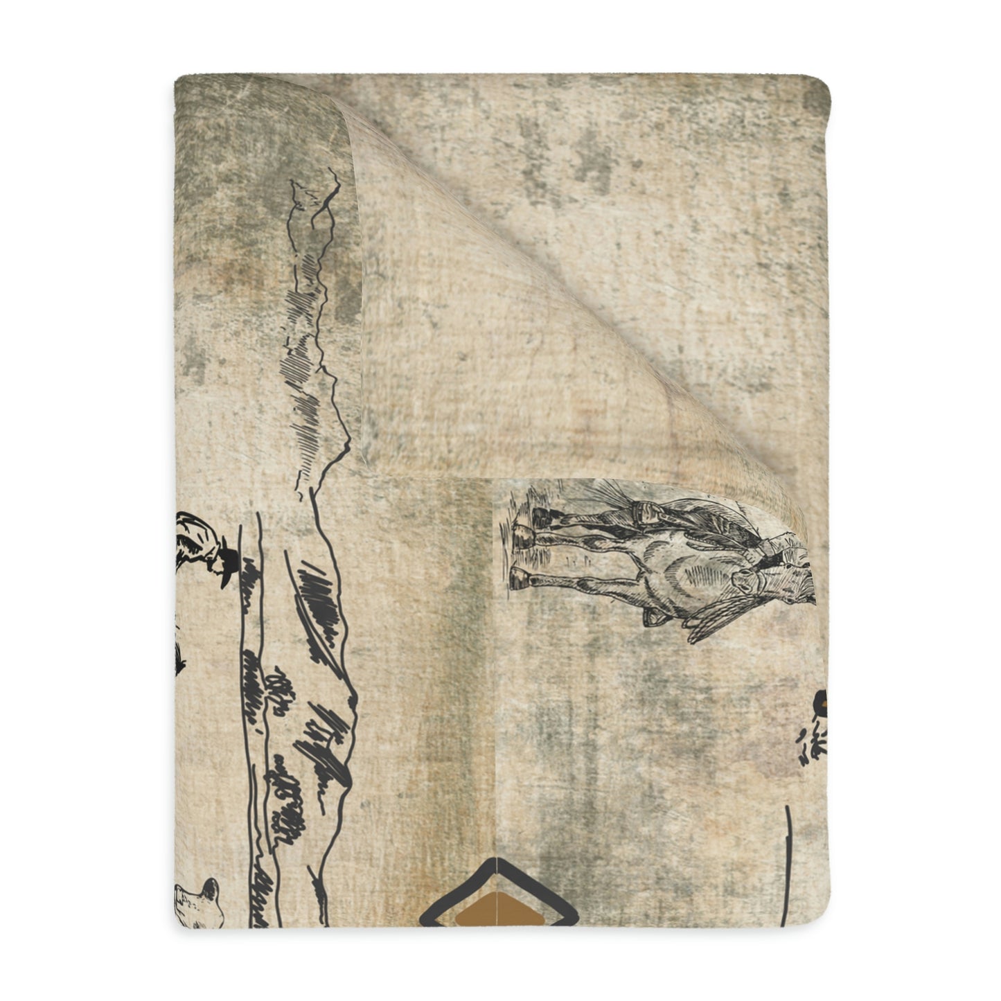 Pairs Velveteen Minky Blanket (Two-sided print)