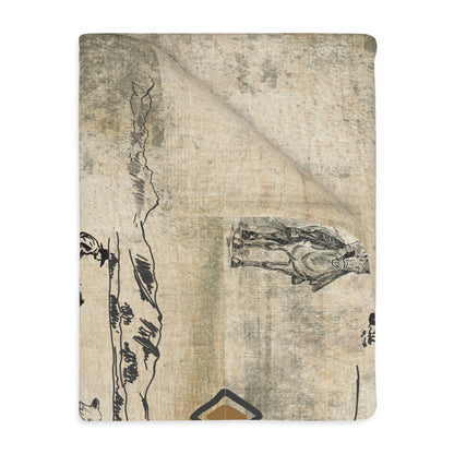 Pairs Velveteen Minky Blanket (Two-sided print)