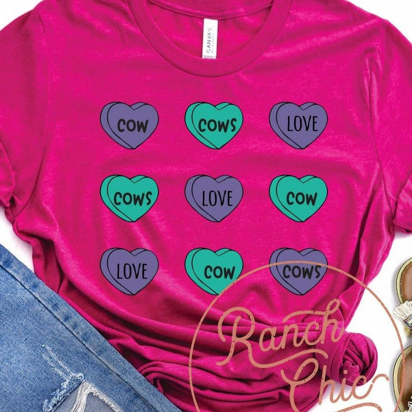 Cow Candy Hearts